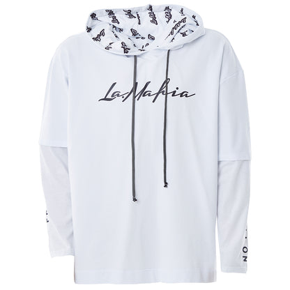 WHITE HOODIE SWEATSHIRT