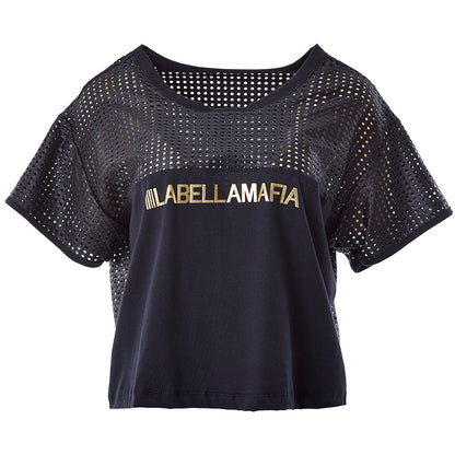 CAMO LABELLAMAFIA BLACK BLOUSE 20487