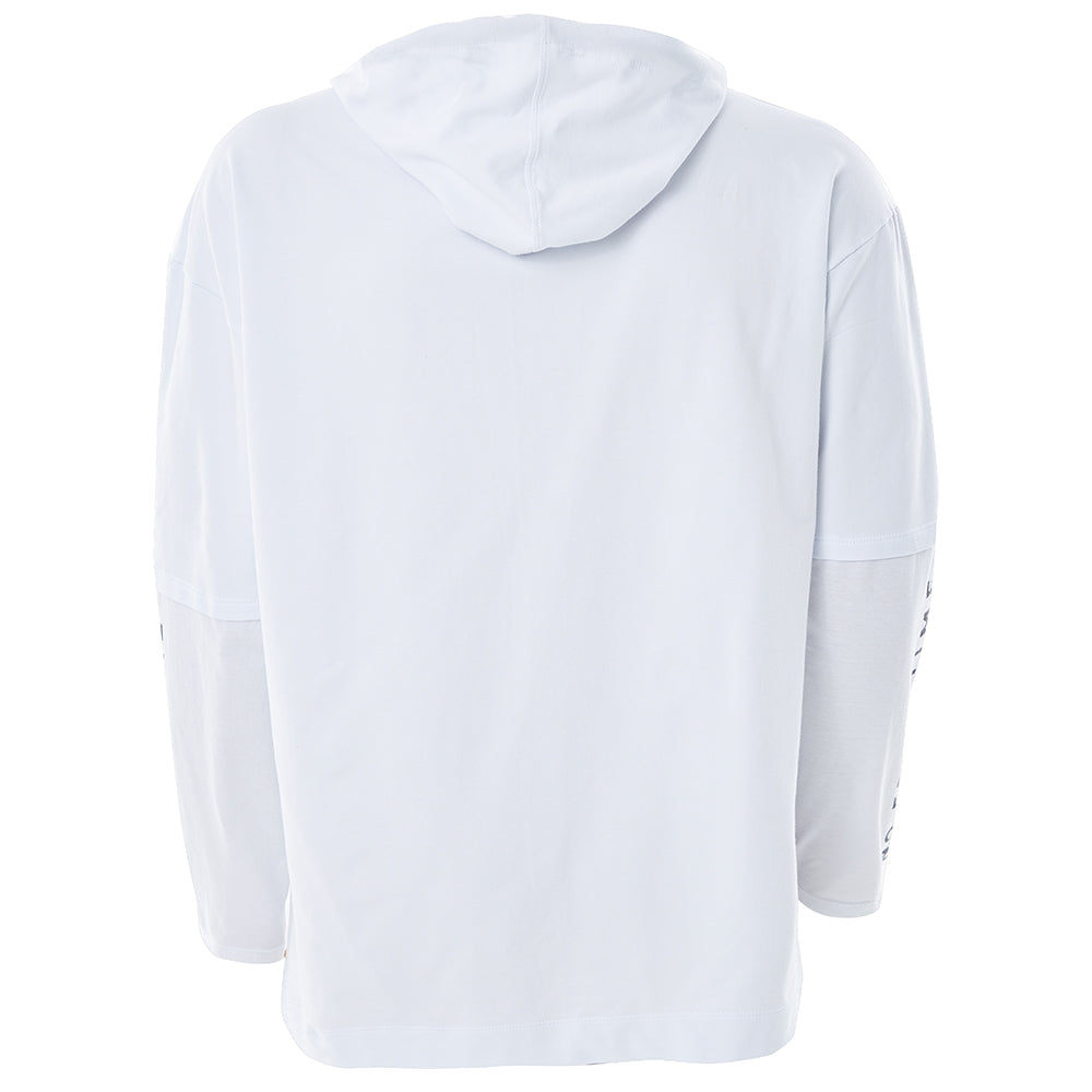 WHITE HOODIE SWEATSHIRT