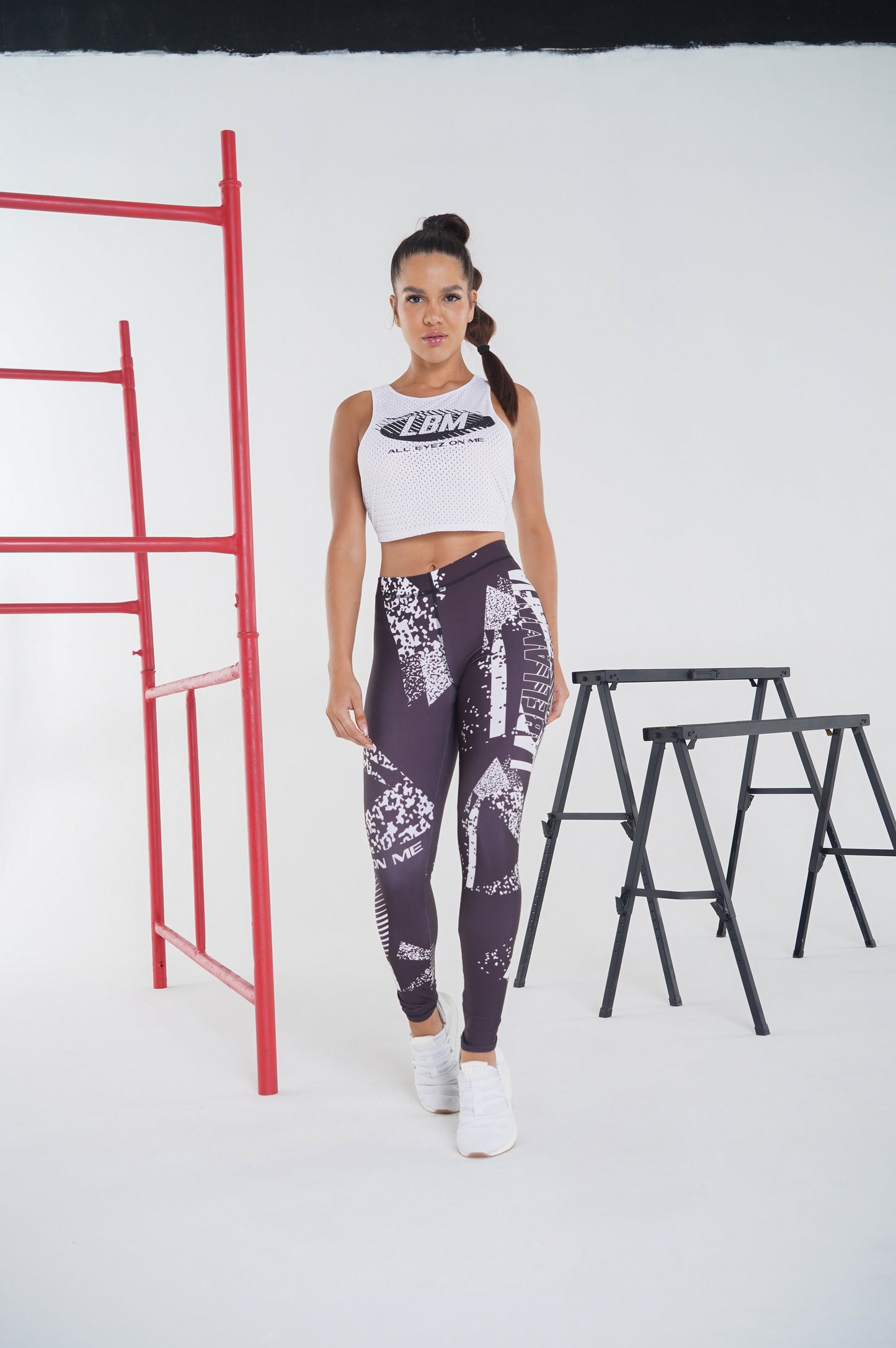 Legging Icon Stamped Grey 23148