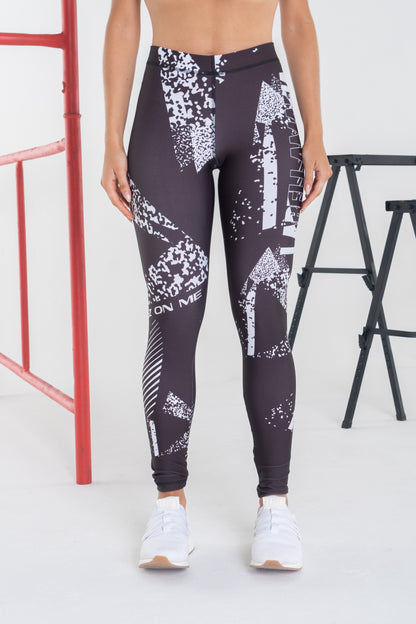 Legging Icon Stamped Grey 23148