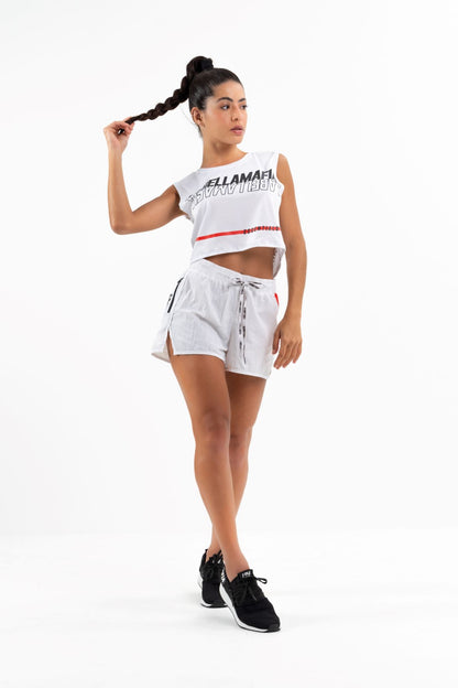 Cropped White Strike Back 23287